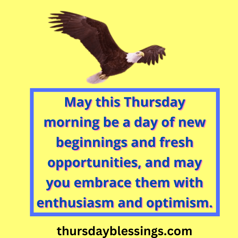 blessing Thursday morning